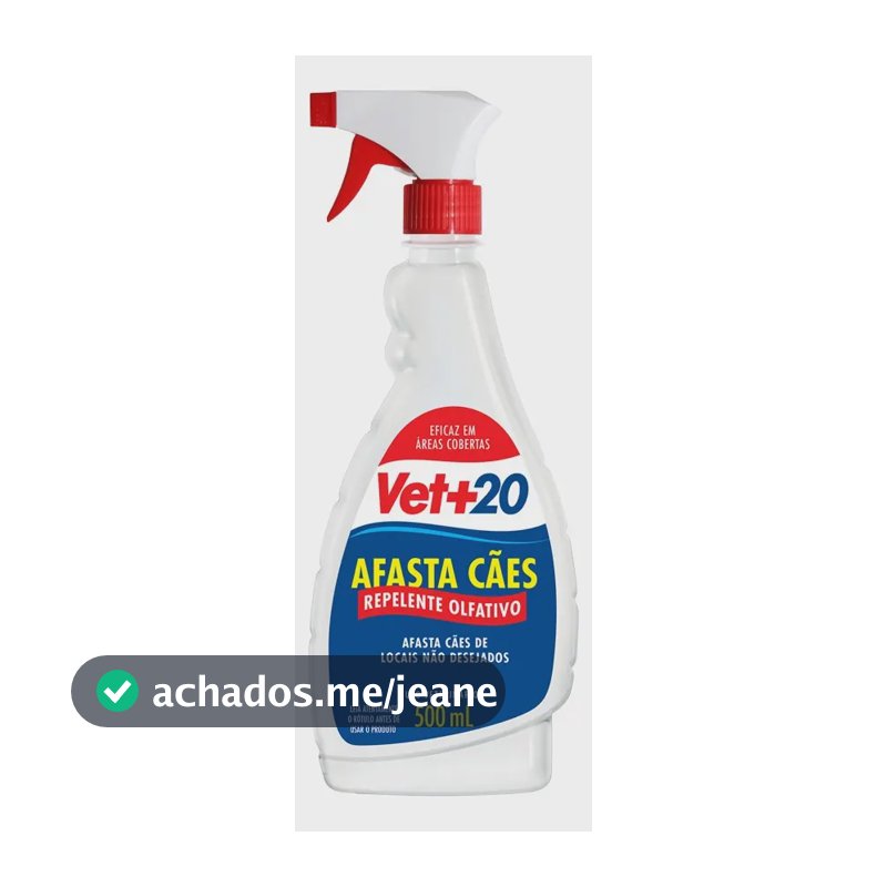 Repelente Afasta Cães E Gatos Vet+20 Spray 500ml + Brinde