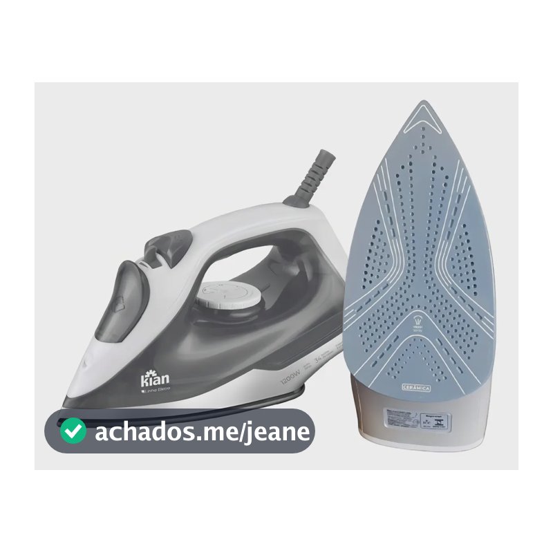 Ferro De Passar Roupa A Vapor 127v 1200w Base Cerâmica