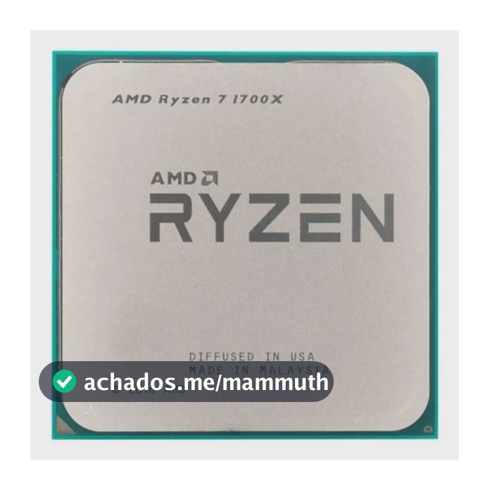 Processador gamer AMD Ryzen 7 1700X YD170XBCAEWOF de 8 núcleos e 3.8GHz de frequência