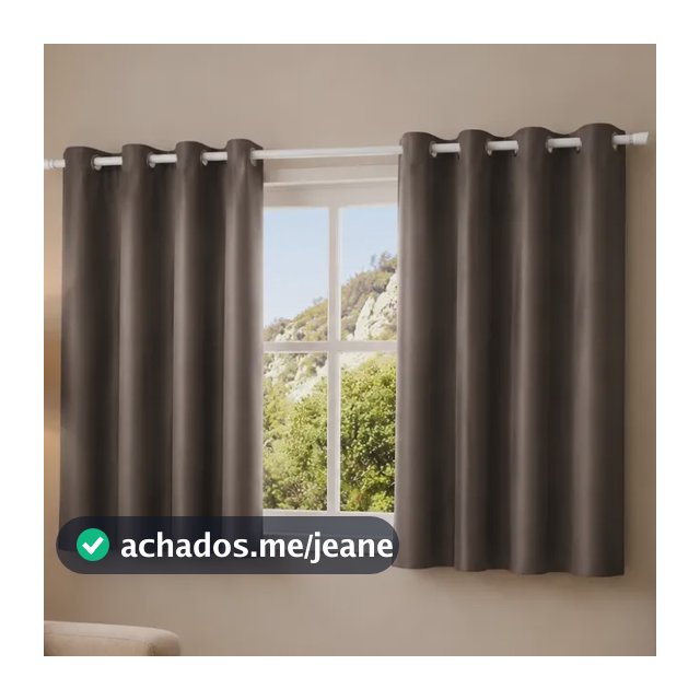 Cortina Blackout Para Janela 2,20 X 1,40 Corta 100% Luz
