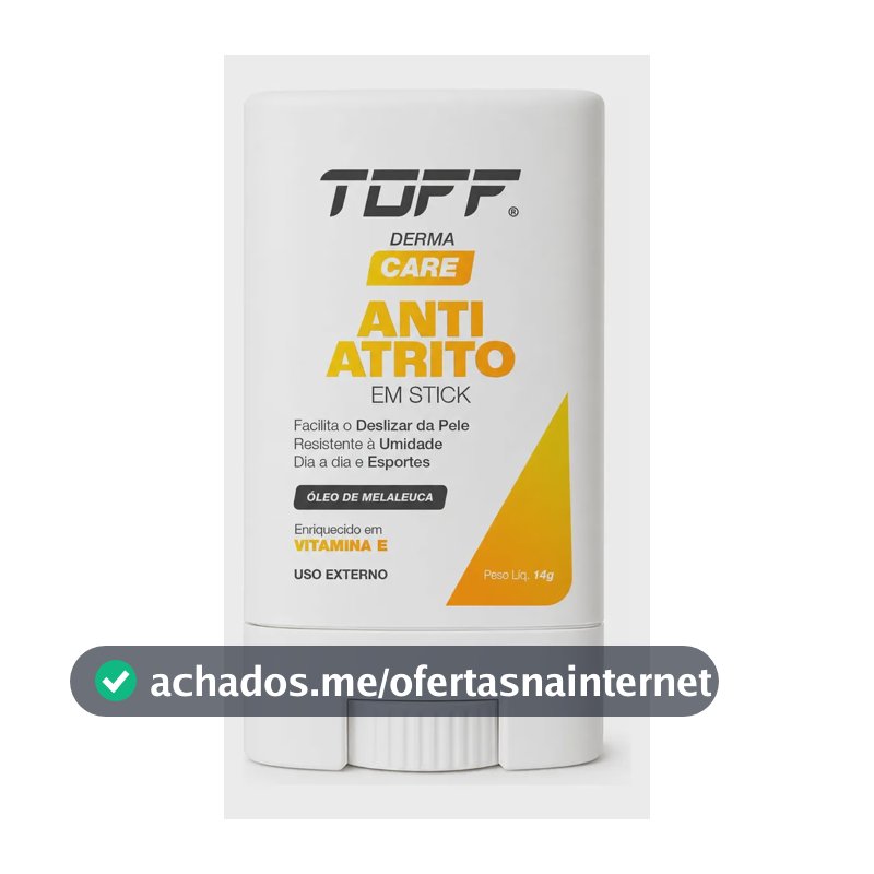 Anti Atrito Stick Toff Melaleuca Para Esportes Zero Assadura Melaleuca