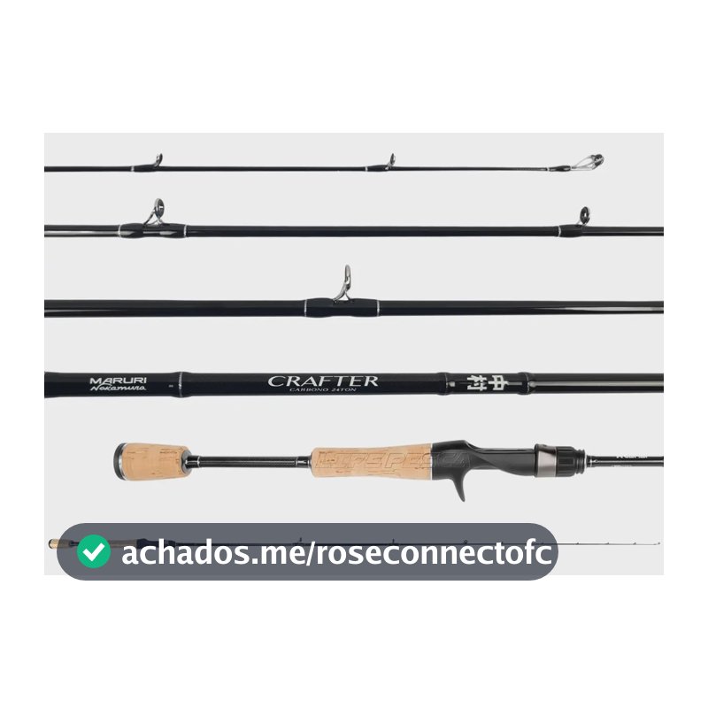 Vara Para Carretilha Crafter C-581ul 1,73m 5-10lbs 1p Maruri Cor Preta