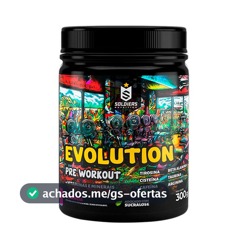 Suplemento Soldiers Nutrition Evolution en pó sabor melancia x 300g