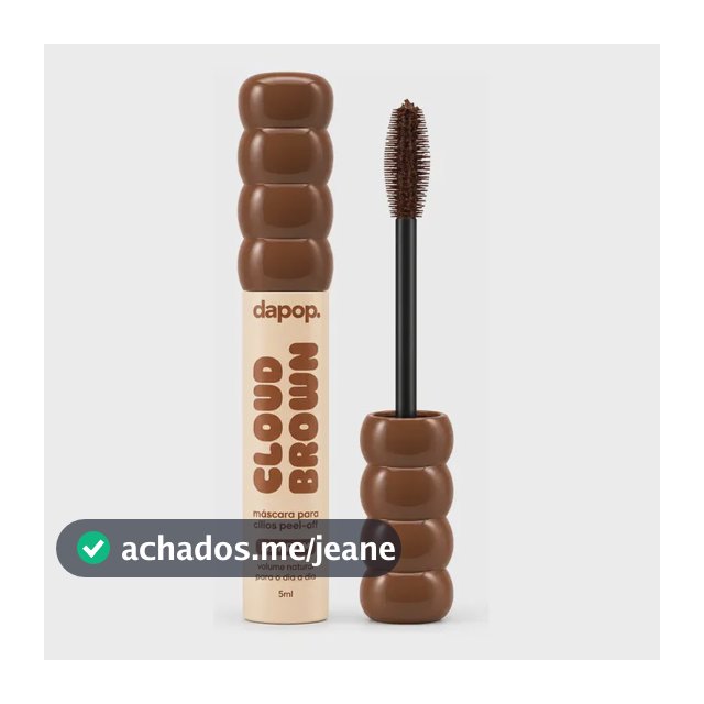 Máscara De Cílios Rimel Cloud Brown Marrom Peel-off Dapop Marrom