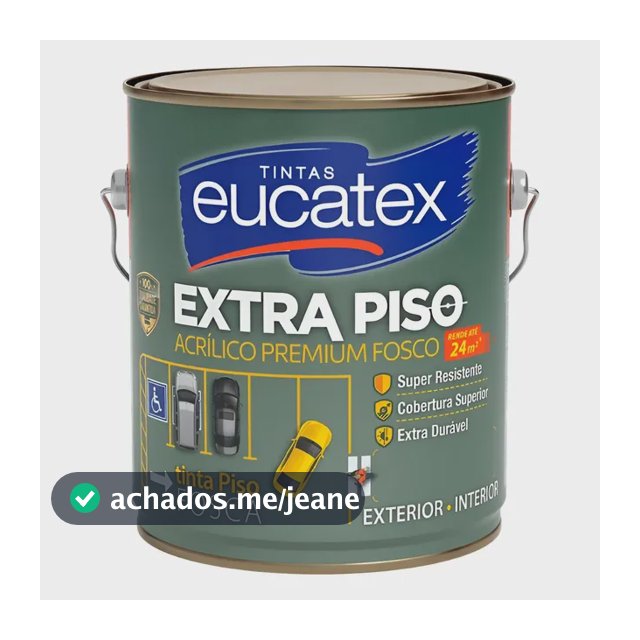 Tinta Acrilica Eucatex Extra Piso Premium 3,6 Litros - Cores