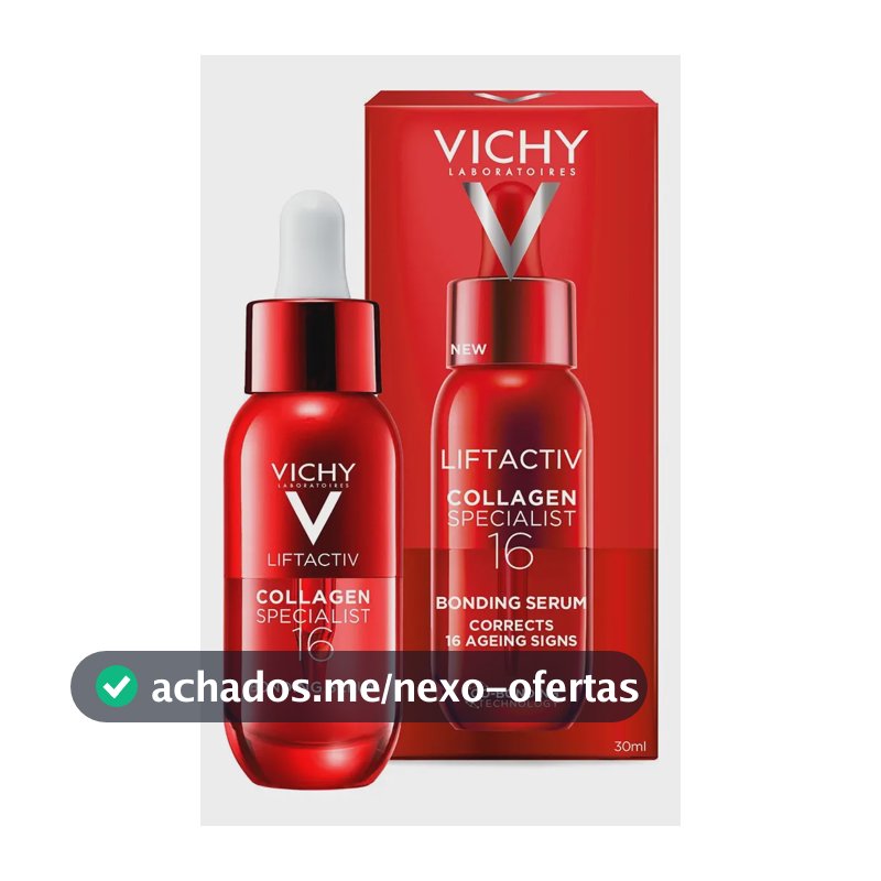 Vichy Liftactiv Collagen 16, sérum facial antienvelhecimento 30 ml para todos os tipos de pele, dia/noite