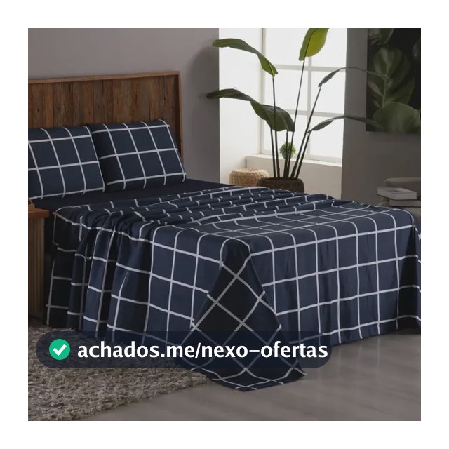 Jogo De Lençol Casal 4 Peças Micro Percal 400 Fios Estampado Cor Levi
