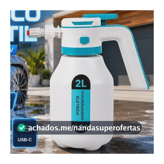 Pulverizador Elétrico VERUNTO 2 L para Carro, Jardim e Casa, com Bateria