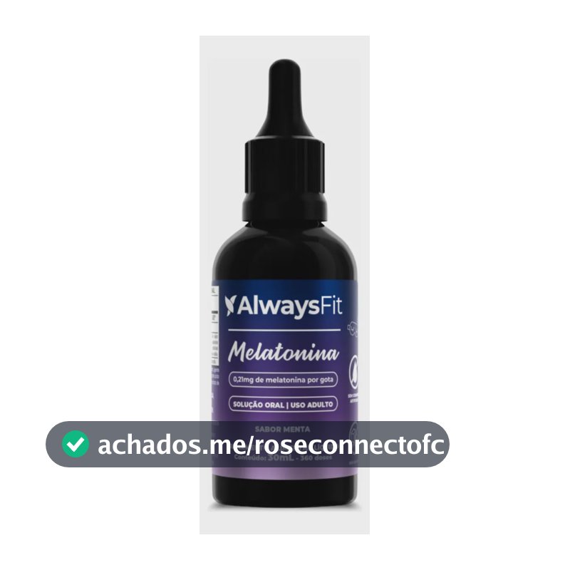 Melatonina em Gotas AlwaysFit | Sabor Menta | 30ml