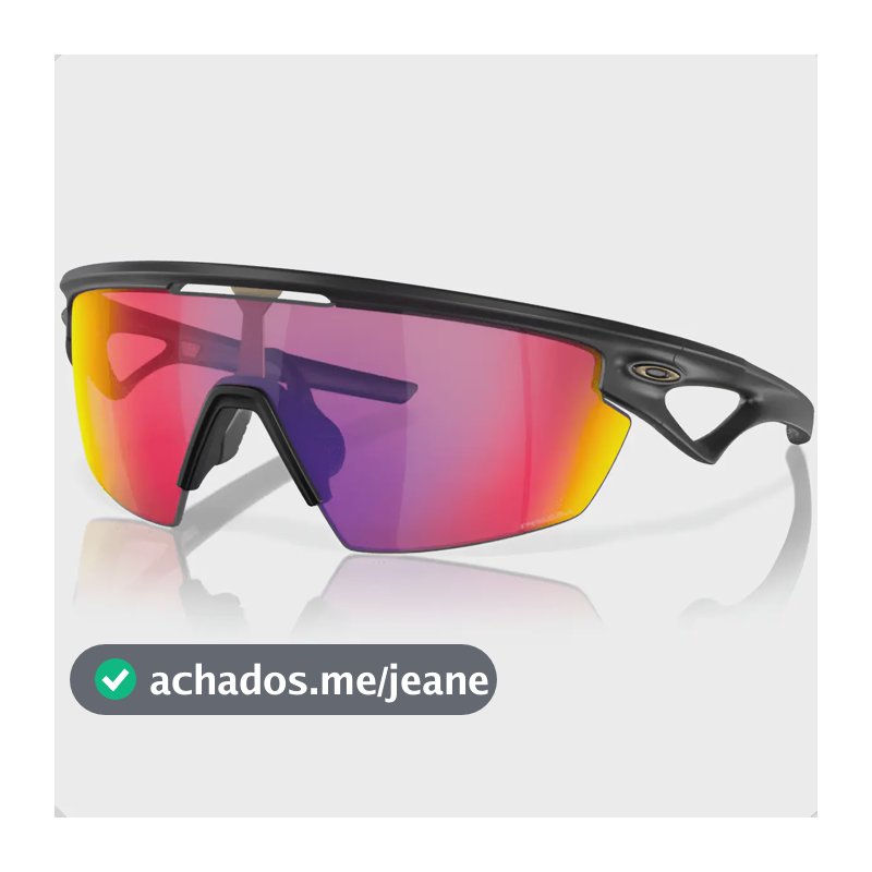 Óculos Ciclismo Oakley Sphaera Preto Fosco Lente Prizm Road Armação Matte Black