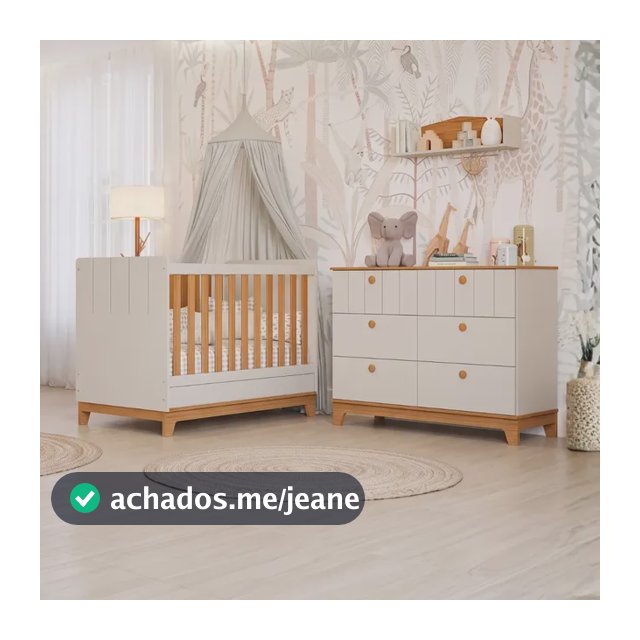 Quarto Bebê Completo Berço Americano Cômoda 100% Mdf