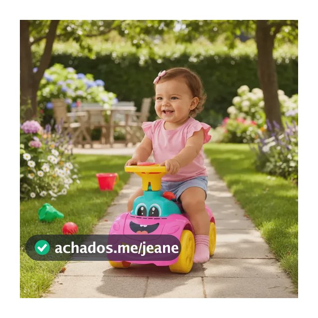 Triciclo Carrinho Passeio Bebê Totokinha Sport Cardoso Rosa