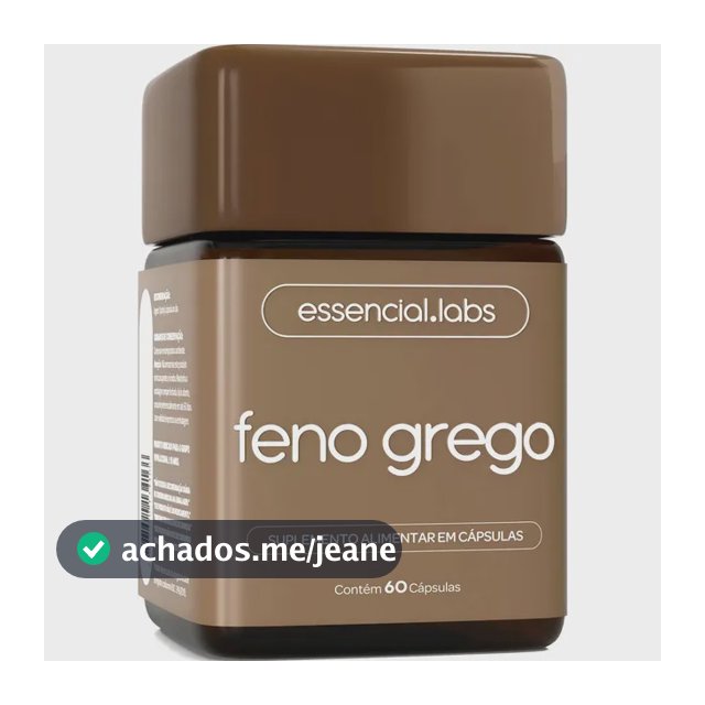 FENO GREGO 450mg - Fórmula Avançada com Máxima Concentração e Pureza - 60 Cápsulas