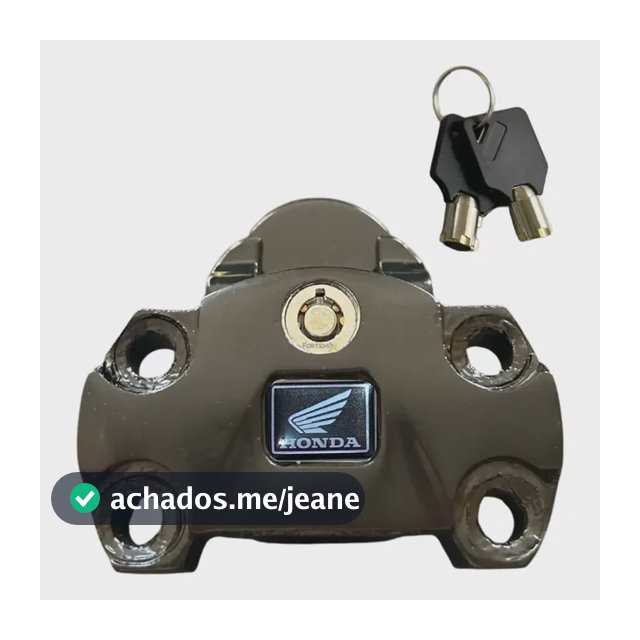 Trava Miolo Ignição Moto Antifurto Titan Fan Start 150/160 Preta