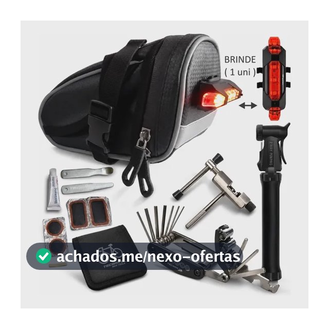 Kit Ferramentas Bike Bicicleta Bolsa Extrator Bomba Ar K53