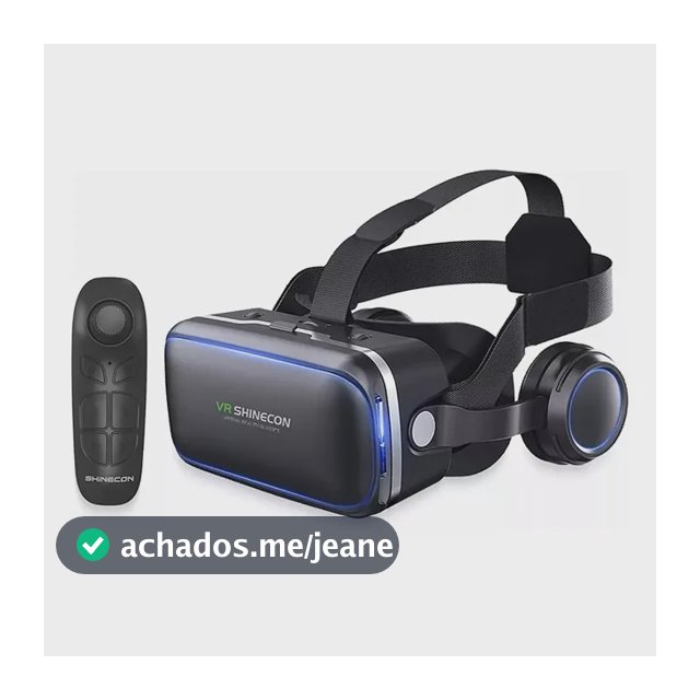 Óculos VR Shinecon SC-G04E Realidade Virtual 3D c/ Fone Controle Android iOS