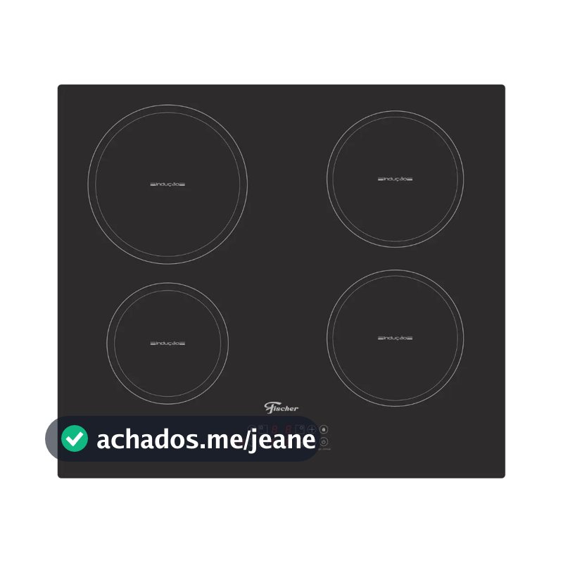Cooktop de Indução Fischer 4 Bocas Vitrocerâmica com Touch Screen 220V