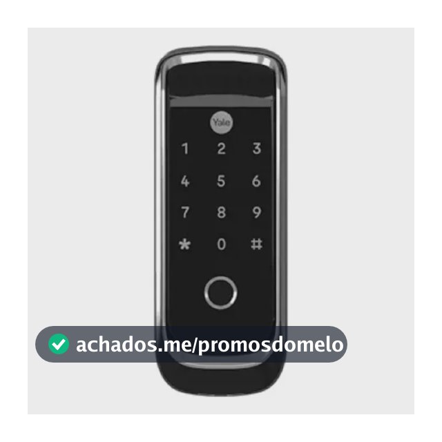Fechadura Digital Yale Ybl 410b Sobrepor Biometria Aplicativo Bluetooth Preta E Prata Preta E Prata