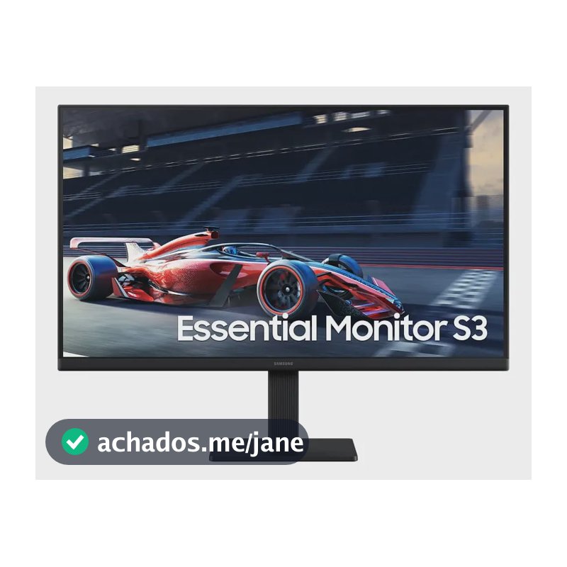 Monitor Gamer Samsung 24" FHD,100 Hz, HDMI, VGA,Preto, S3