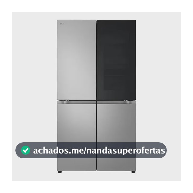 Geladeira LG Smart Multidoor 670l Frost Free Inverter Instav Prateado