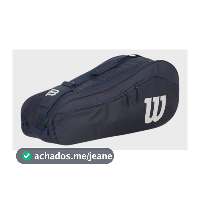 Raqueteira Wilson Advantage Ii X6 - Marinho Azul-marinho