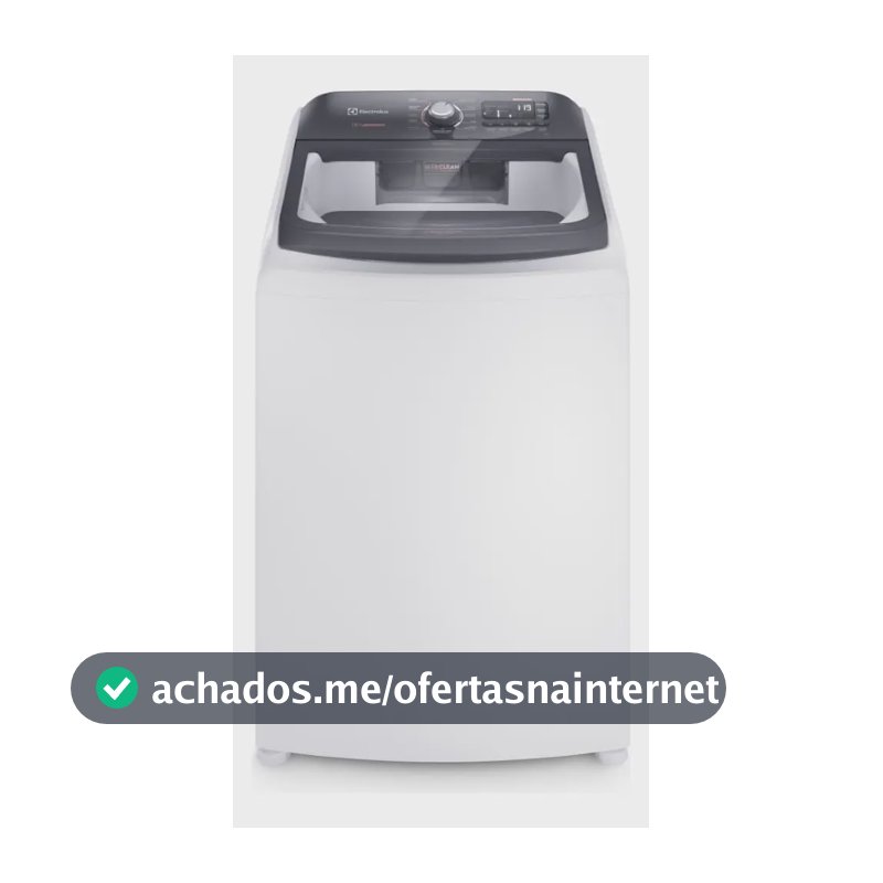 Máquina de Lavar Electrolux LEC15 Branca 15kg Premium Care com Cesto Inox Jet&Clean e Time Control