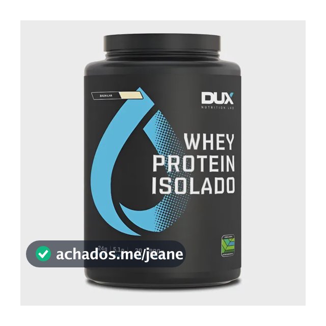 Suplemento Whey Isolado Zero Gordura (zero Carbo) Sabor Baun Baunilha