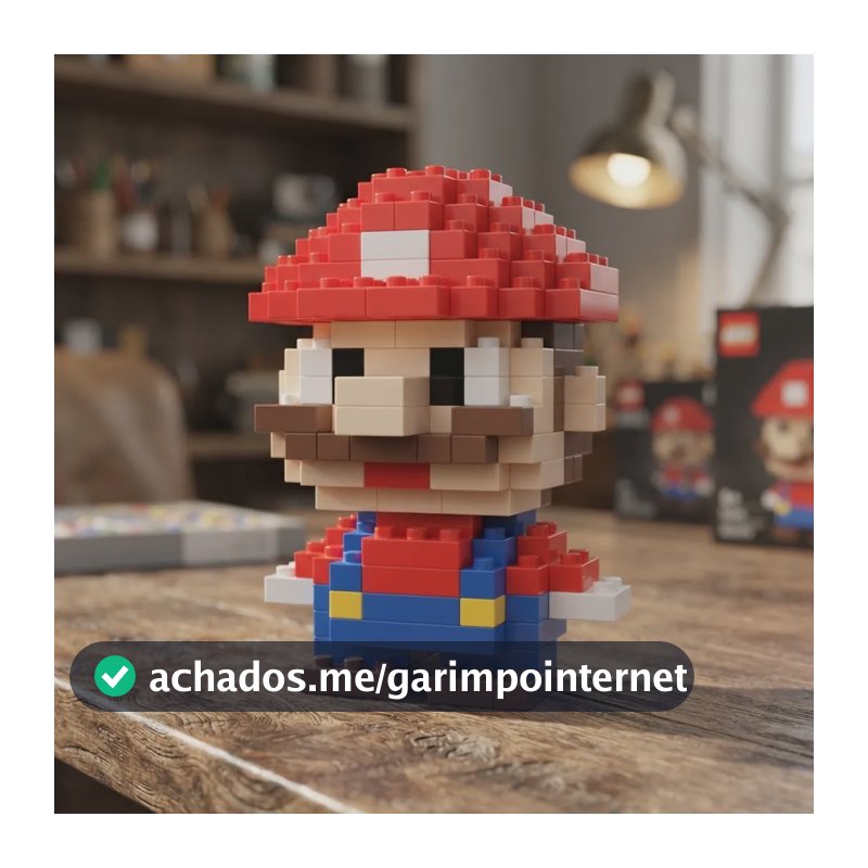 Mini Bloco De Montar Personagens Brinquedo 149 Super Mario