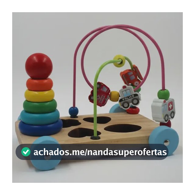 Brinquedo Educativo Aramado Carro Com 8 Peças De Encaixar
