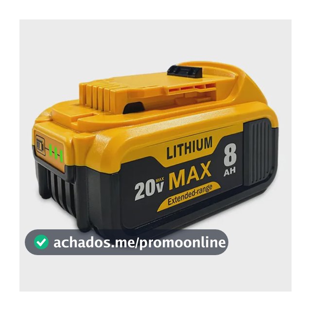 Bateria Reposição 20v 8ah Compatível Com Ferramentas Dewalt