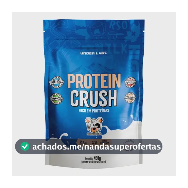 Whey Protein Crush 100% Concentrado Under Labz Coq10 450g Alpine Milkbear 450g