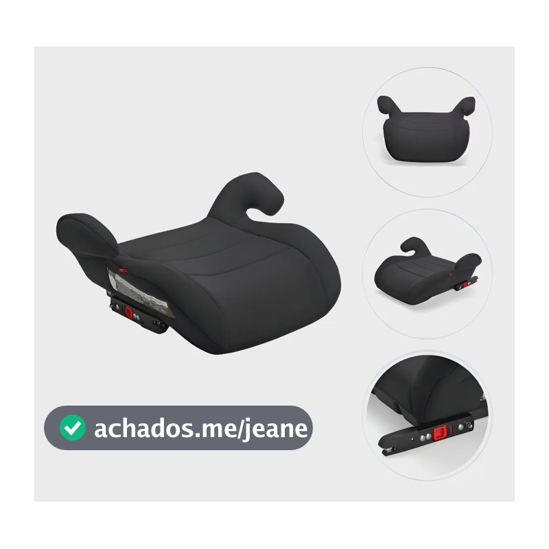 Assento De Carro Infantil Isofix Fix Fit Preto Replay Kids