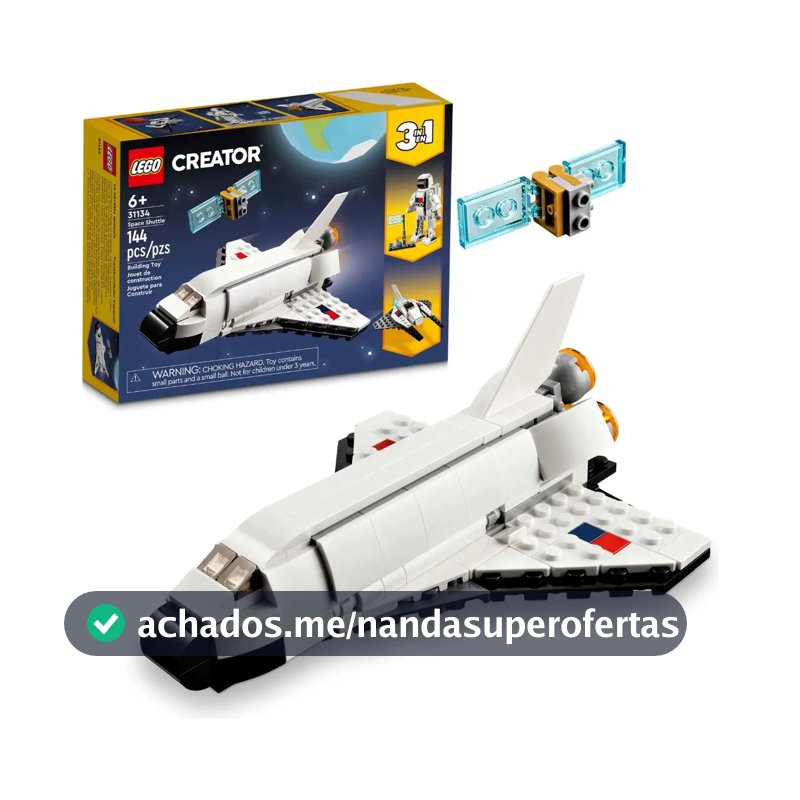 Kit Creator 31134 Ônibus Espacial 144 Peças Lego