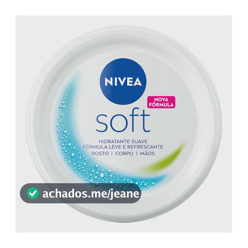 NIVEA Creme Multiuso Soft Rosto Mãos Corpo 100ml