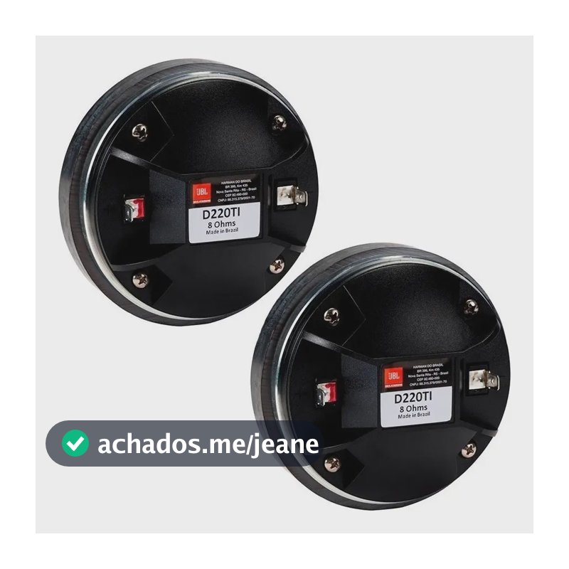 Par Driver D220ti Titânio Jbl Selenium D 220ti 8 Ohms 80w