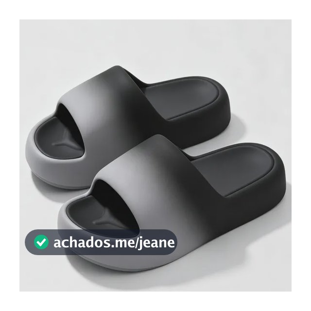 Chinelo Slide Unissex Sola Grossa Antiderrapante Preto 42/43