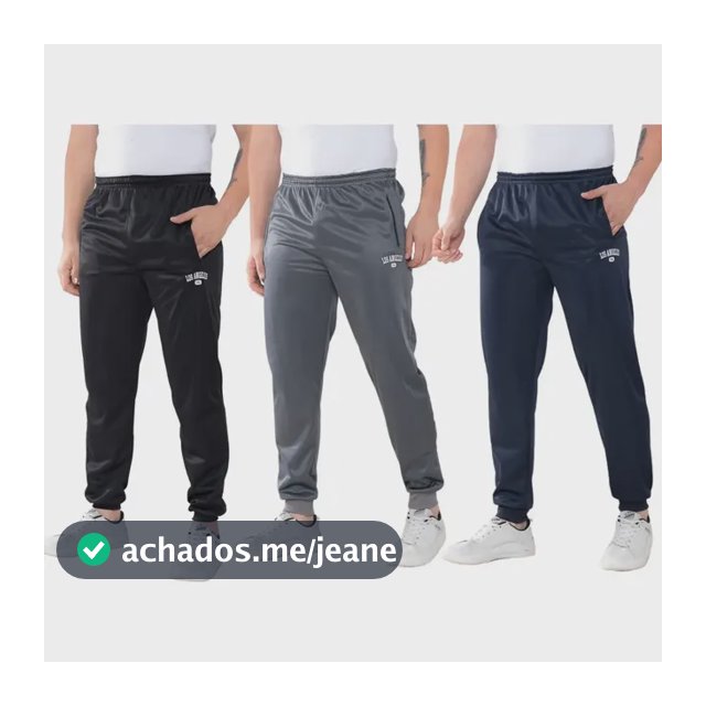 Kit 3 Calça Jogger Masculino Treino Chimpa - Los Angeles