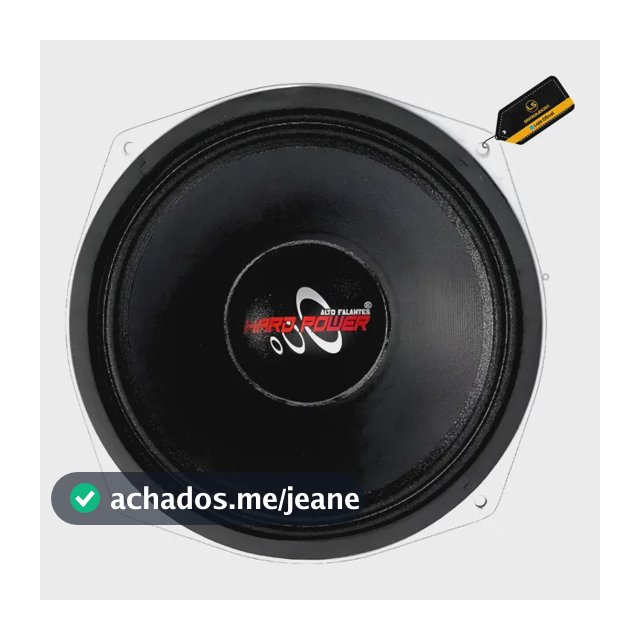 Alto Falante 10 Polegada Hardpower Hp400h Médio Grave 8ohms Preto