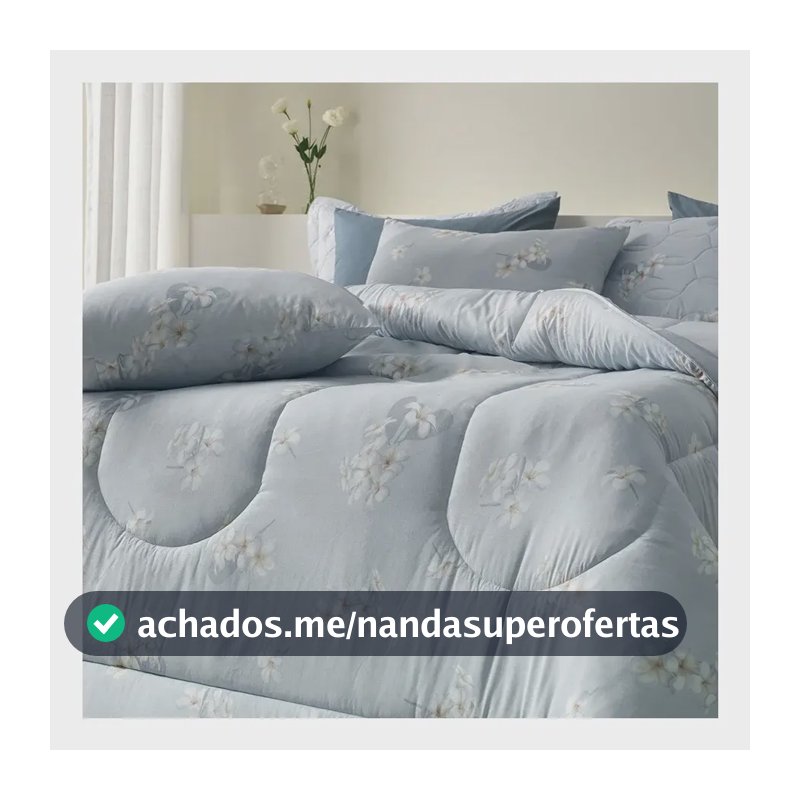 Jogo de Cama Queen Jasmim 100% Algodão 150 Fios 4 Peças Karsten