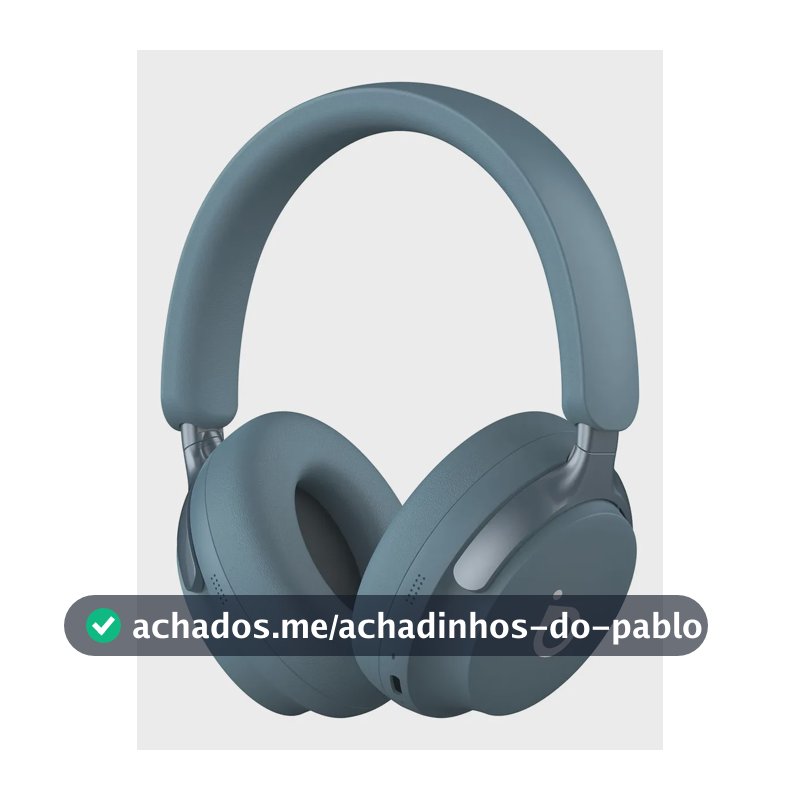 Headphone Bluetooth 5.4 Com Anc+enc 40h Bateria Basike Fone Headset Bluetooth Com Microfone Hi-fi Estéreo Azul