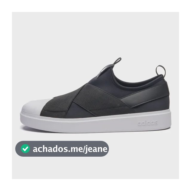 Tênis Feminino Streettalk Slip On adidas Preto Liso 36 Br