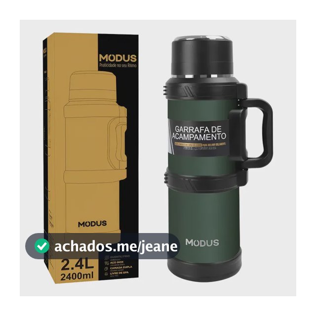 Garrafa Isolada A Vácuo 2400ml De Aço Inoxidável Portátil
