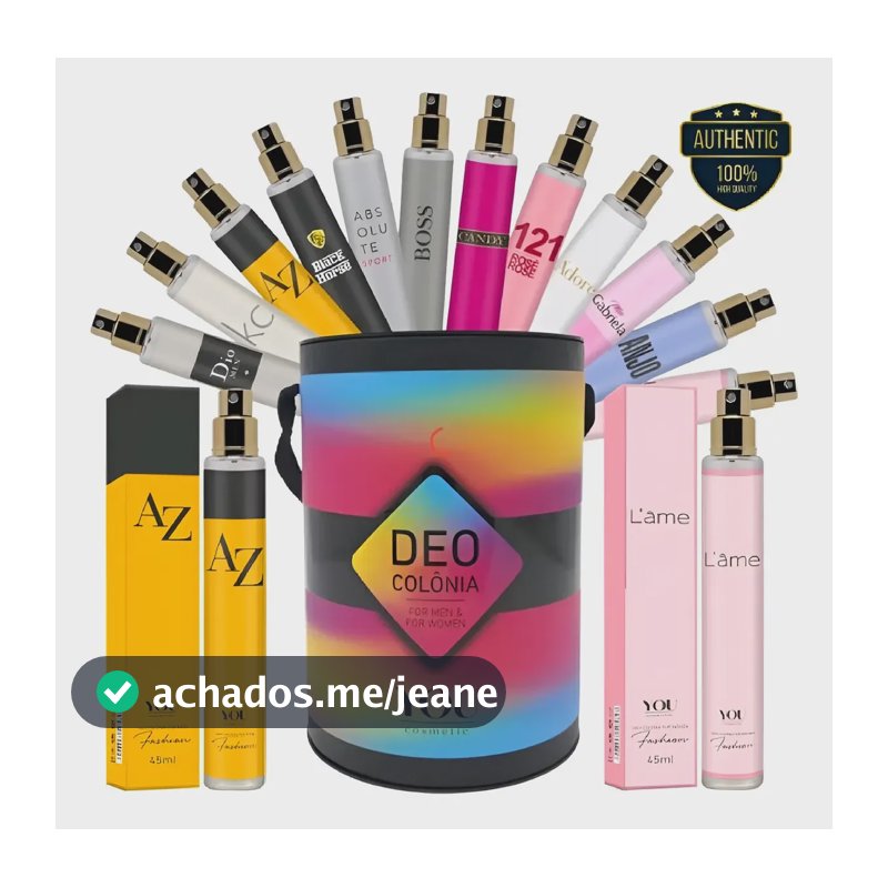 Kit 12 Perfumes Masc Fem Fragâncias Revenda Atacado 45ml