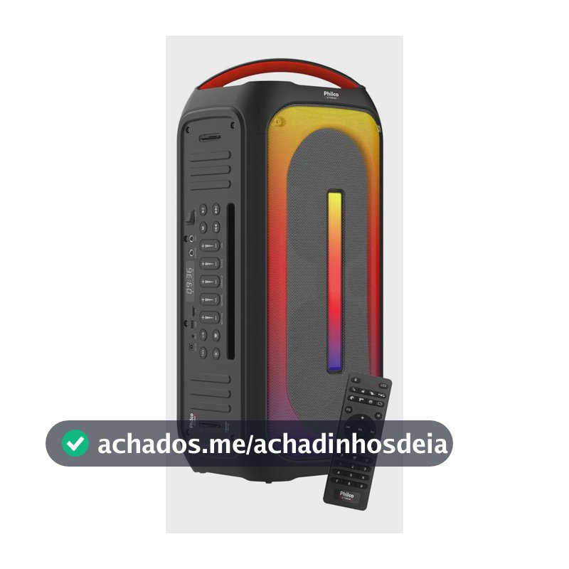 Caixa de Som PCX6700 Amplificada 650W de Potência Ex Bass Philco