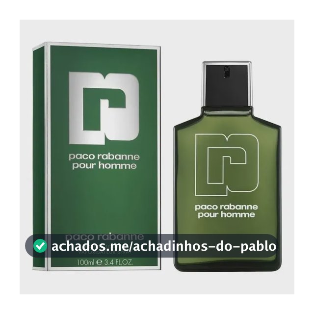 Perfume Rabanne Pour Homme Eau de Toilette 100 ml masculino