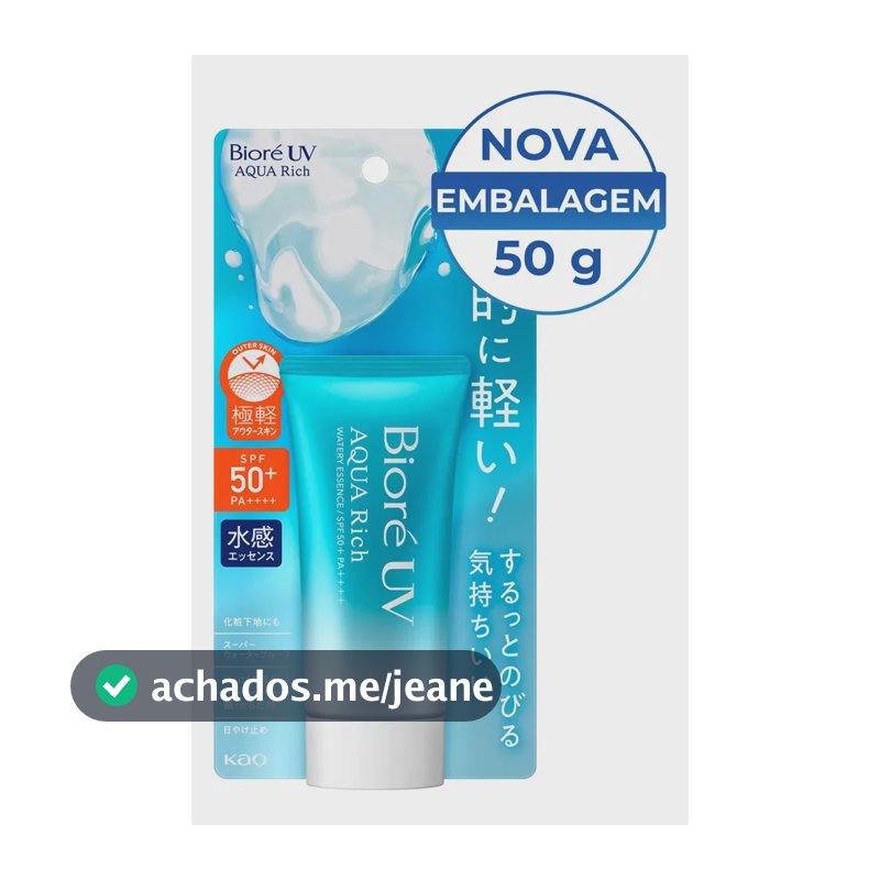 Bioré Protetor Solar Aqua Rich Watery Essence Fps 50 50 g