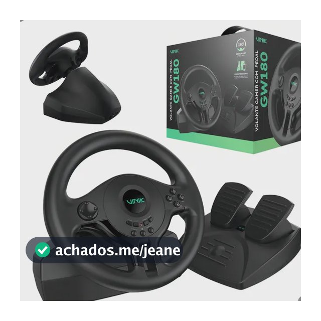 Volante Gamer Pc Ps4 Ps3 Xbox Series X/s/one Nintendo Cor Preto