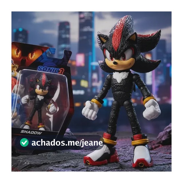 Boneco Articulado Shadow De 12cm Sonic 3 O Filme Sunny 4412