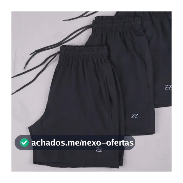 Kit 3 Bermudas Masculinas Academia Treino Praia Verão Fit
