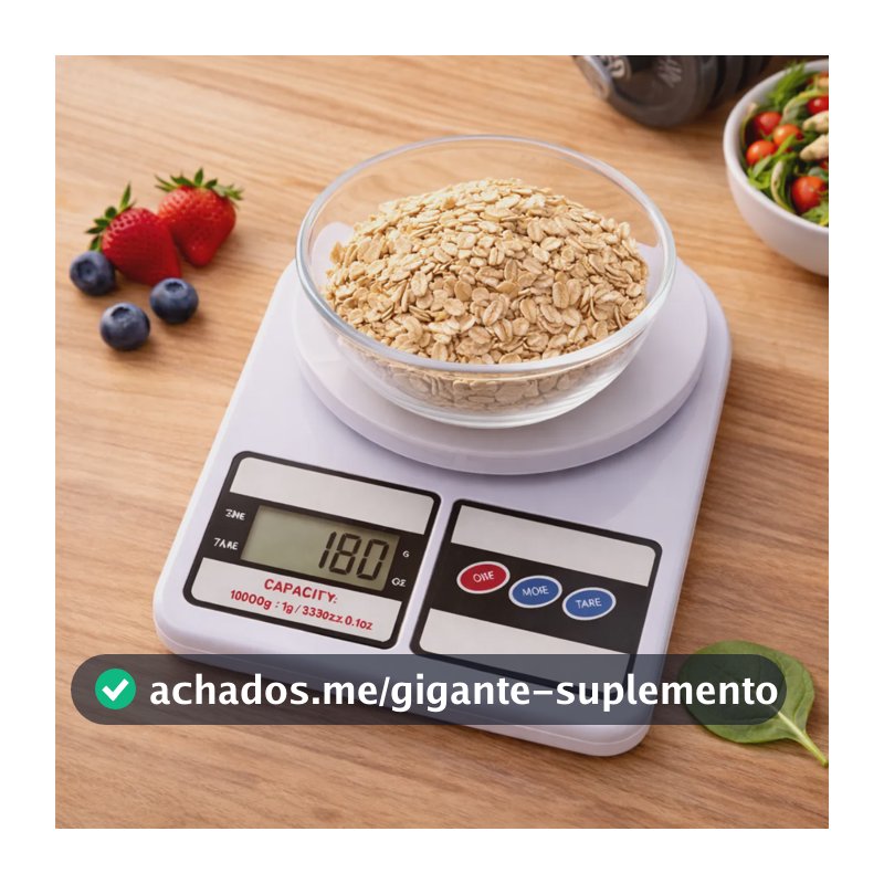 Balança Digital De Cozinha Precisão 10kg Dieta Fitness Chef Branco 10 Kg